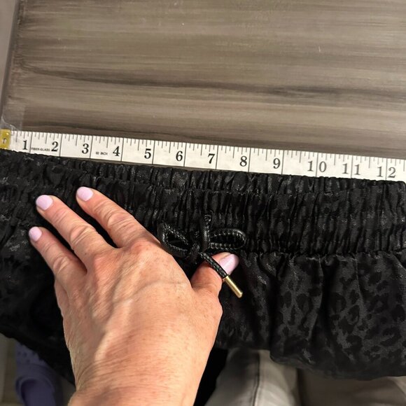 NWOT Zara Womens Black Leopard Print Tie Waist Joggers Size Small Lightweight - Picture 10 of 12